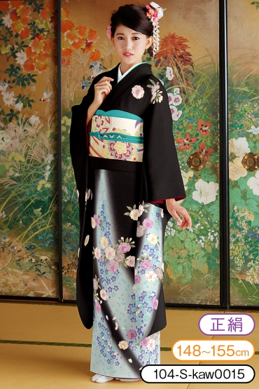 biwa桜 | 近江八幡店 | Princess Furisodeの振袖 /黒色/古典/花