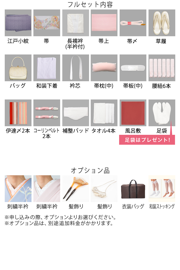 江戸小紋レンタル 江戸小紋Lサイズ 各通し 縫一つ紋：桔梗 紫