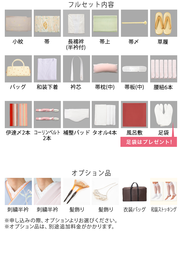 小紋レンタル 小紋Lサイズ 椿 灰桜色｜着物レンタル 安心フル